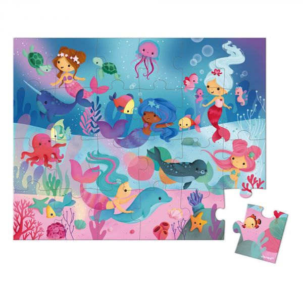 Puzzle enfant 24 pièces Sirènes