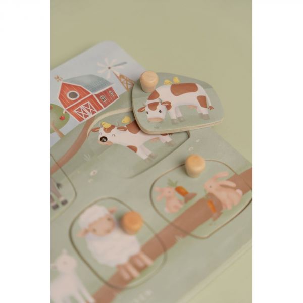 Puzzle sonore en bois FSC - Little Farm