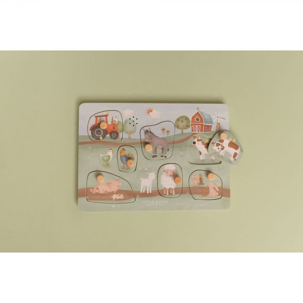 Puzzle sonore en bois FSC - Little Farm