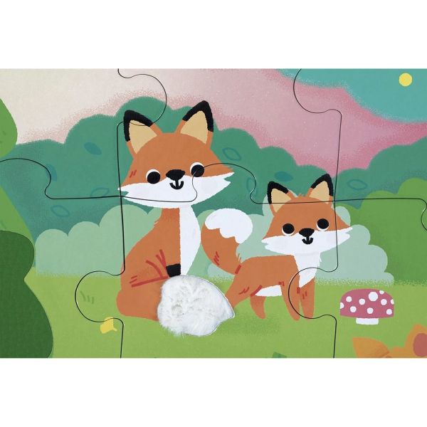 Puzzle enfant tactile La forêt 20 pièces