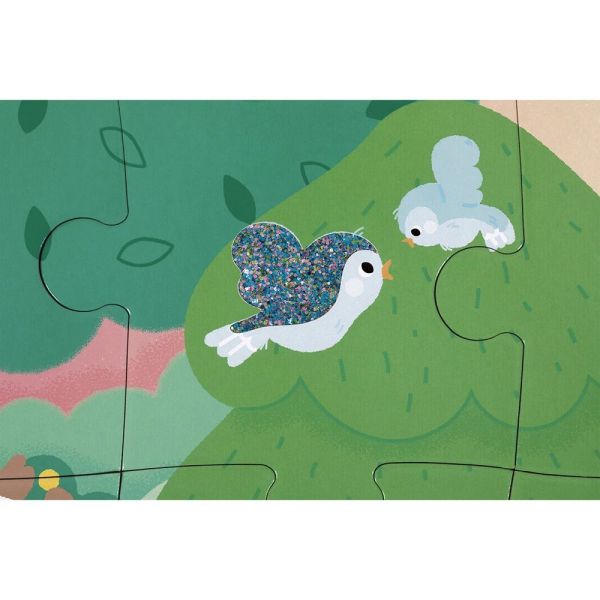 Puzzle enfant tactile La forêt 20 pièces