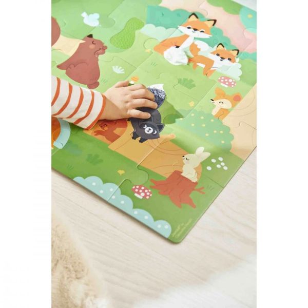 Puzzle enfant tactile La forêt 20 pièces