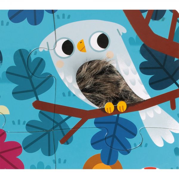 Puzzle enfant tactile Les animaux de la forêt 20 pièces