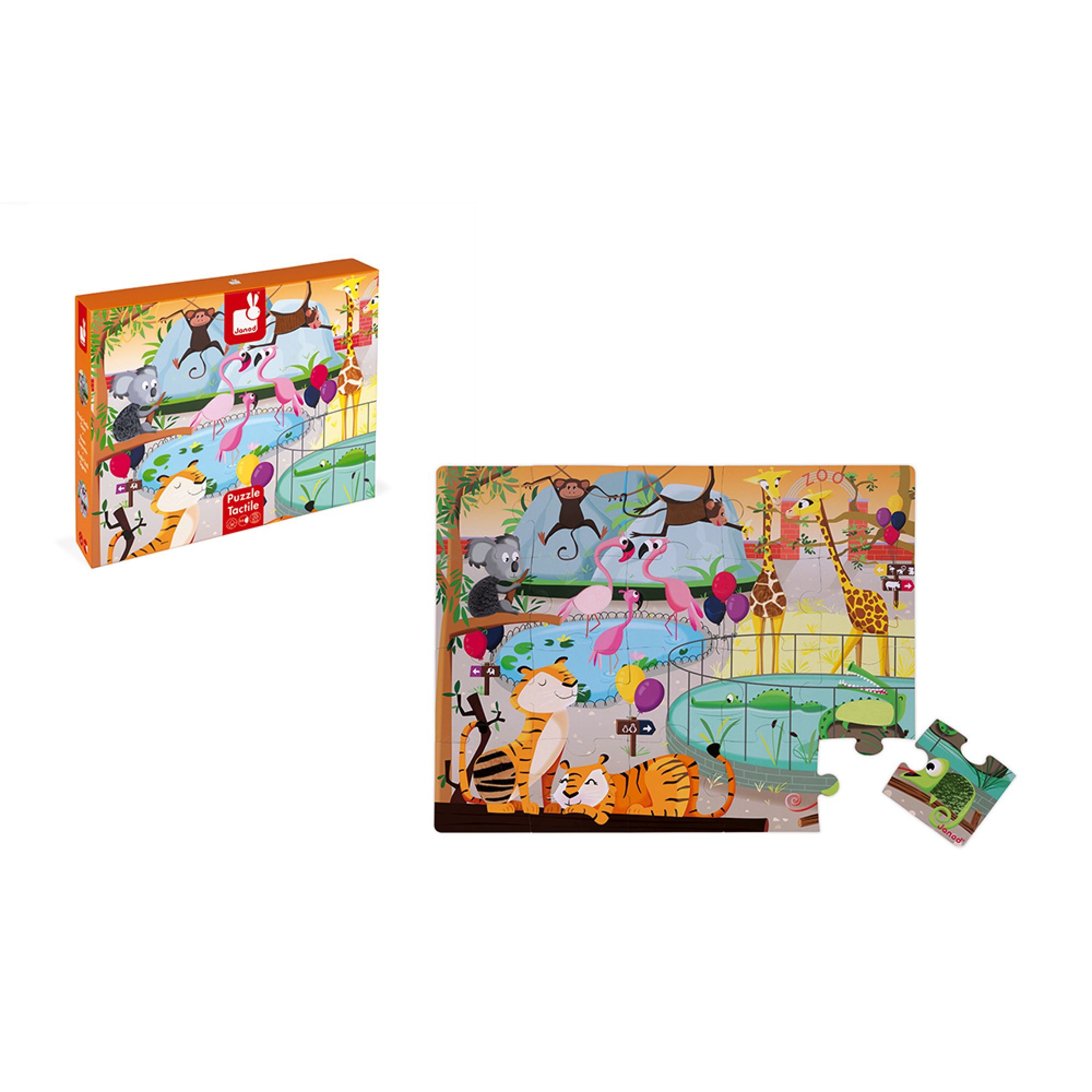 Puzzle enfant géant tactile La vie sur la banquise (2-4 ans) Janod