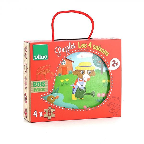 Coffret de 4 puzzles en bois - Les 4 saisons