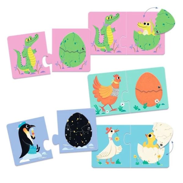 Puzzles duo Les oeufs rigolos