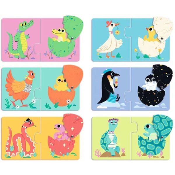 Puzzles duo Les oeufs rigolos