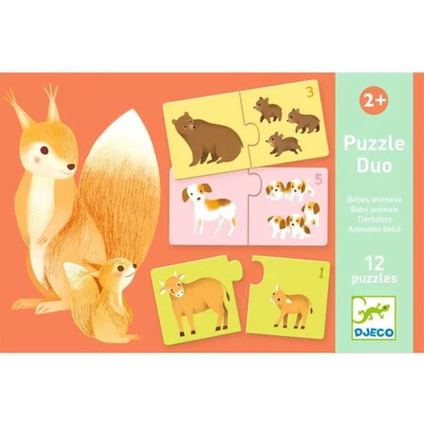 Puzzles duo Bébés animaux