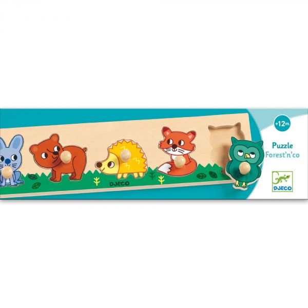 Puzzle en bois gros boutons Forest'n'co