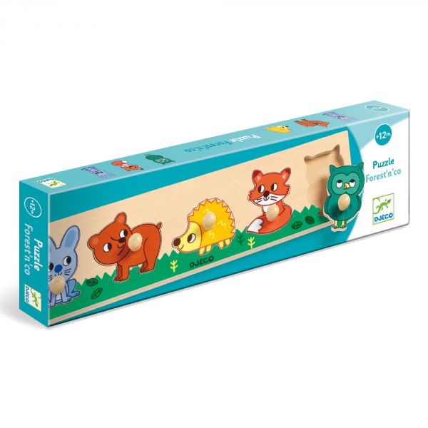 Puzzle en bois gros boutons Forest'n'co