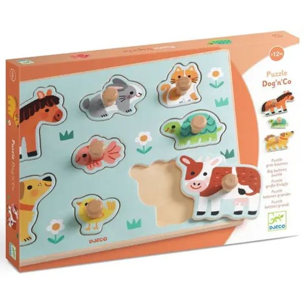 Puzzle à encastrement boutons Dog'n'Co