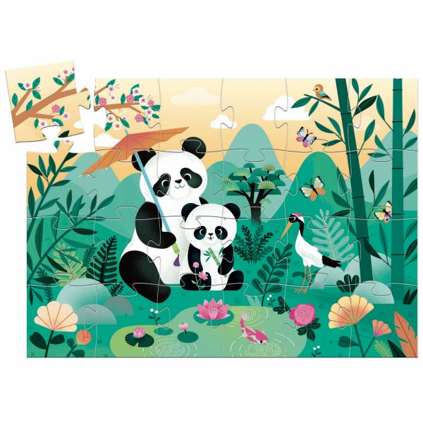 Puzzle silhouette Léo le Panda 24 pièces