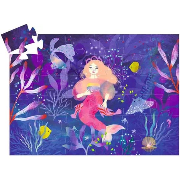 Puzzle silhouette Ella la sirène  36 pièces