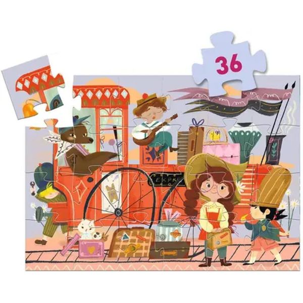 Puzzle silhouette Le voyage de mia  36 pièces