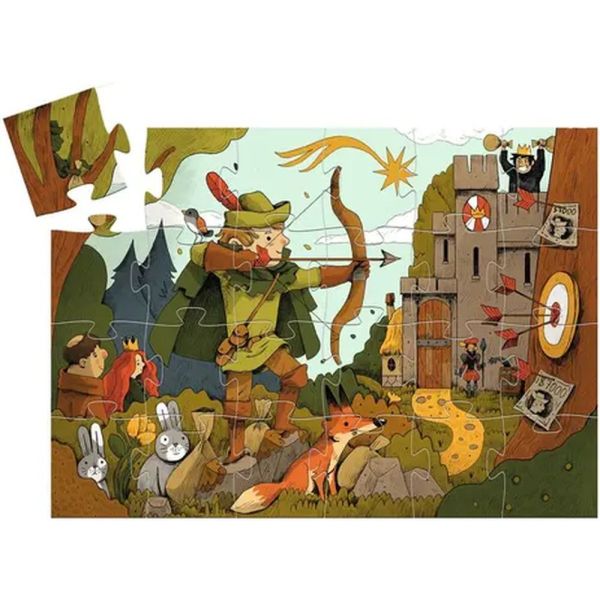 Puzzle silhouette Robin des bois 36 pièces