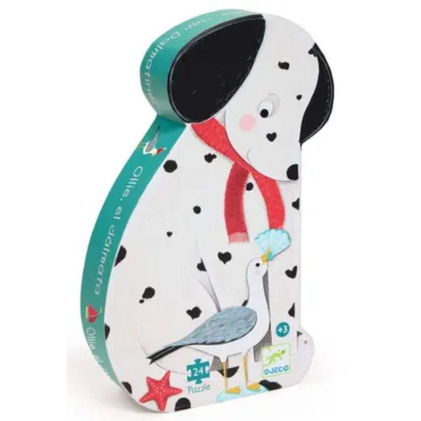 Puzzle silhouette Ollie le dalmatien  24 pièces