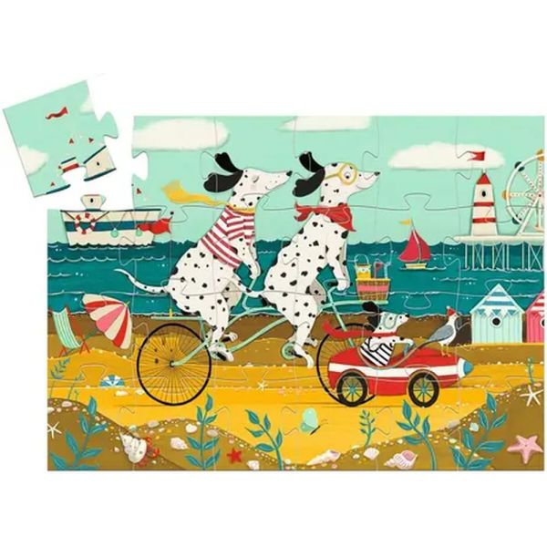 Puzzle silhouette Ollie le dalmatien  24 pièces