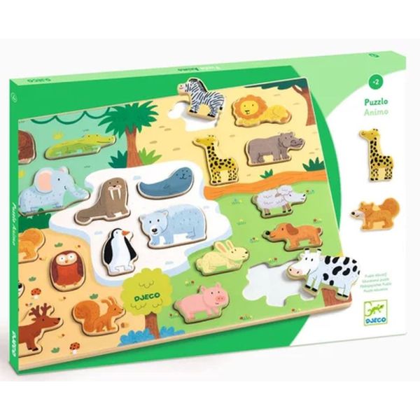 Puzzle puzzlo pour enfant 22 pièces Animo