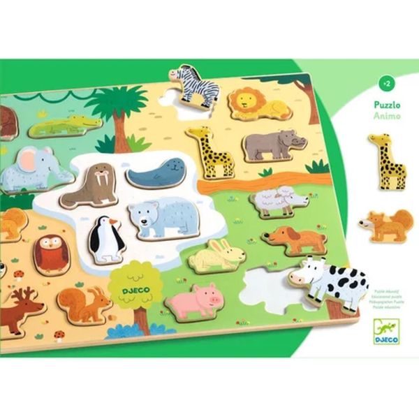Puzzle puzzlo pour enfant 22 pièces Animo