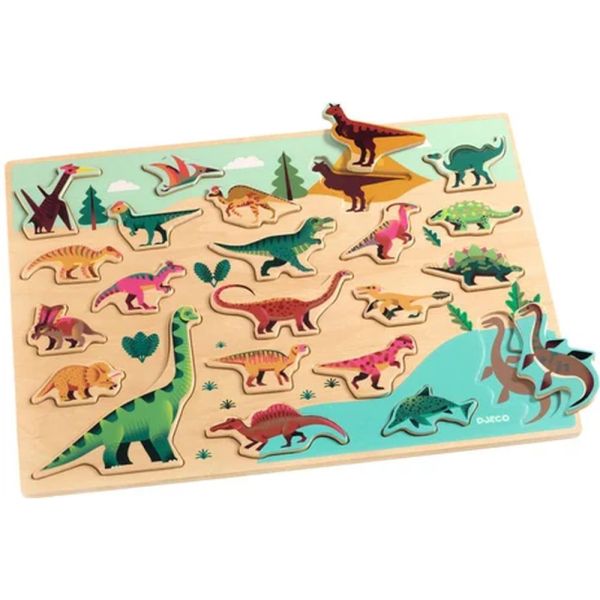 Puzzle puzzlo pour enfant 22 pièces Dino