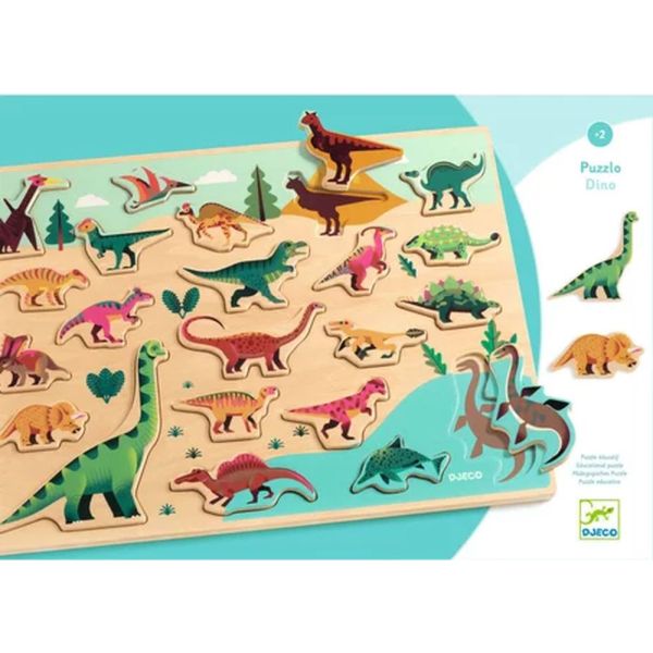 Puzzle puzzlo pour enfant 22 pièces Dino