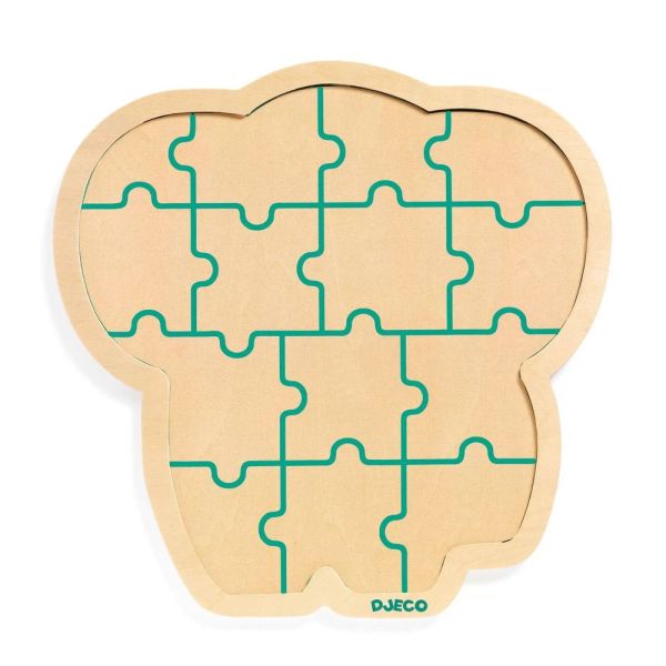 Puzzle puzzlo en bois pour enfant Eléphant