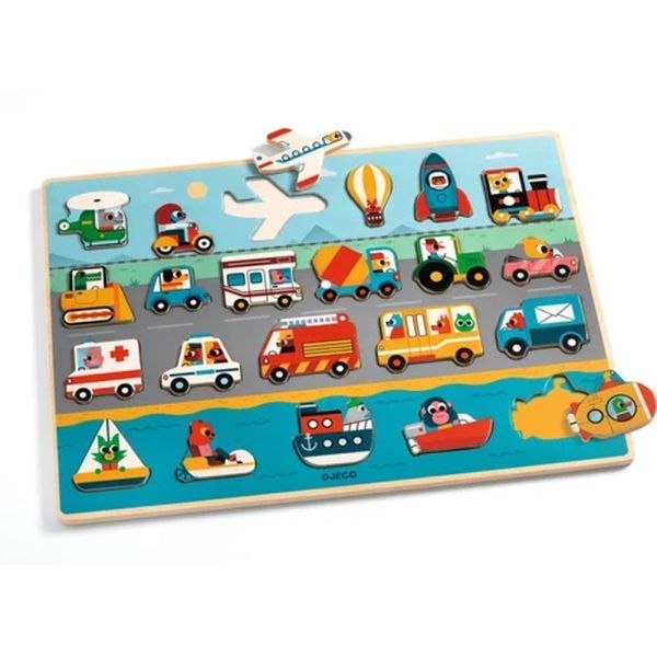 Puzzle puzzlo pour enfant 22 pièces Vroom