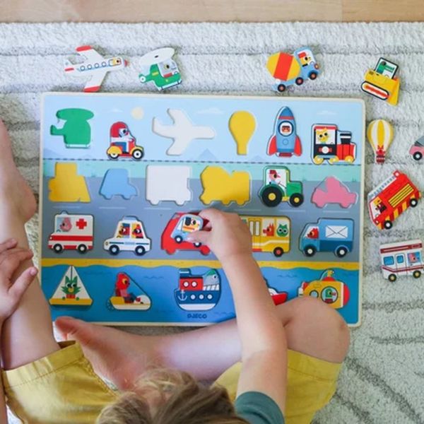 Puzzle puzzlo pour enfant 22 pièces Vroom
