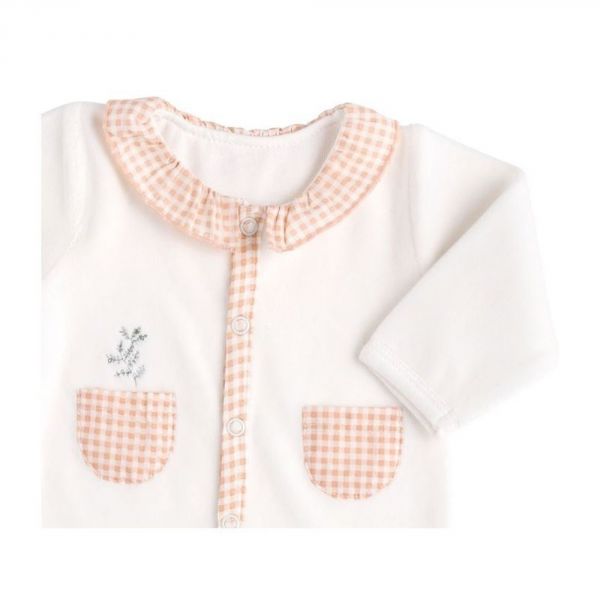 Pyjama bébé 1 mois avec col nude Botanica