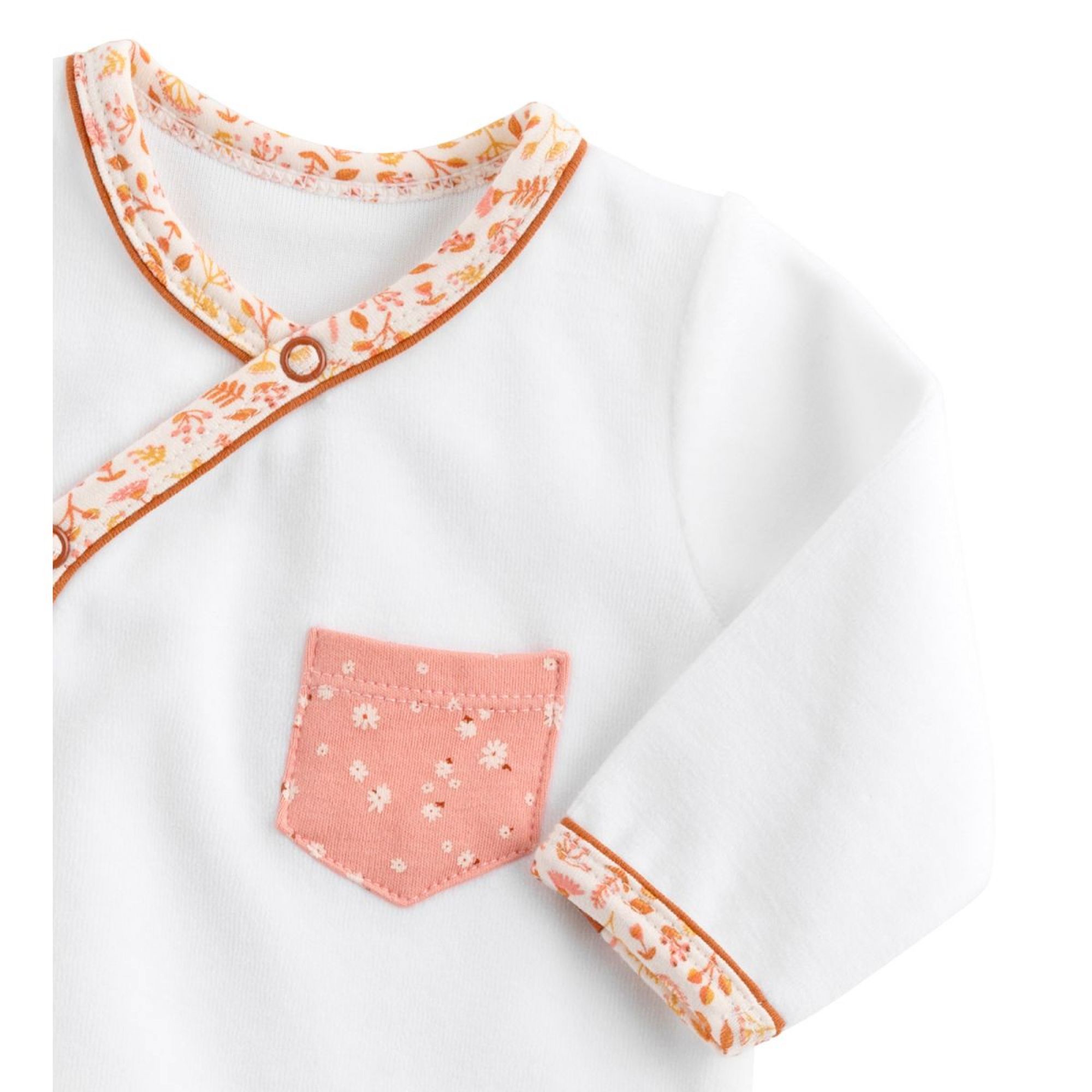 Pyjama bébé blanc 1 mois Mam'zelle Bou - Sauthon - Cdiscount Prêt