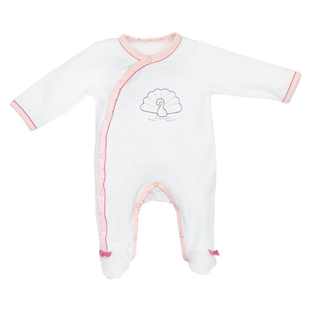 Sauthon Baby Deco Pyjama Bebe Blanc 1 Mois Sans Col Baby Swan Made In Bebe Sauthon Baby Deco Pyjama Bebe Blanc 1 Mois Sans Col Baby Swan Made In Bebe