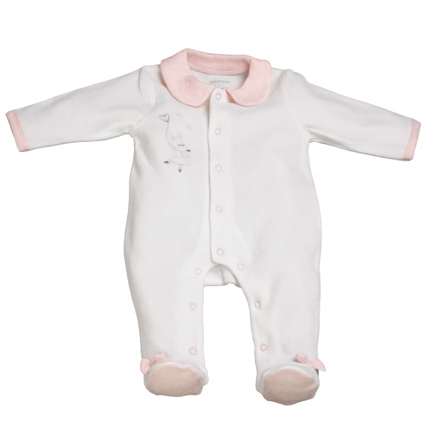 Pyjama bébé blanc naissance Lilibelle
