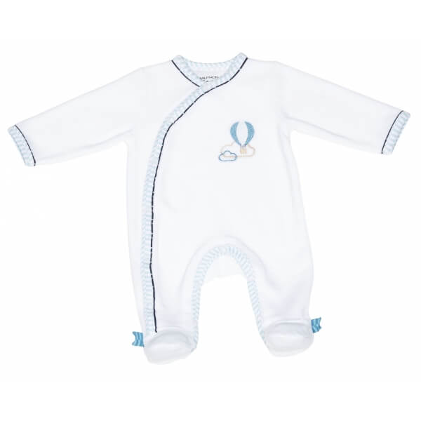 Pyjama bébé blanc montgolfière naissance Lazare