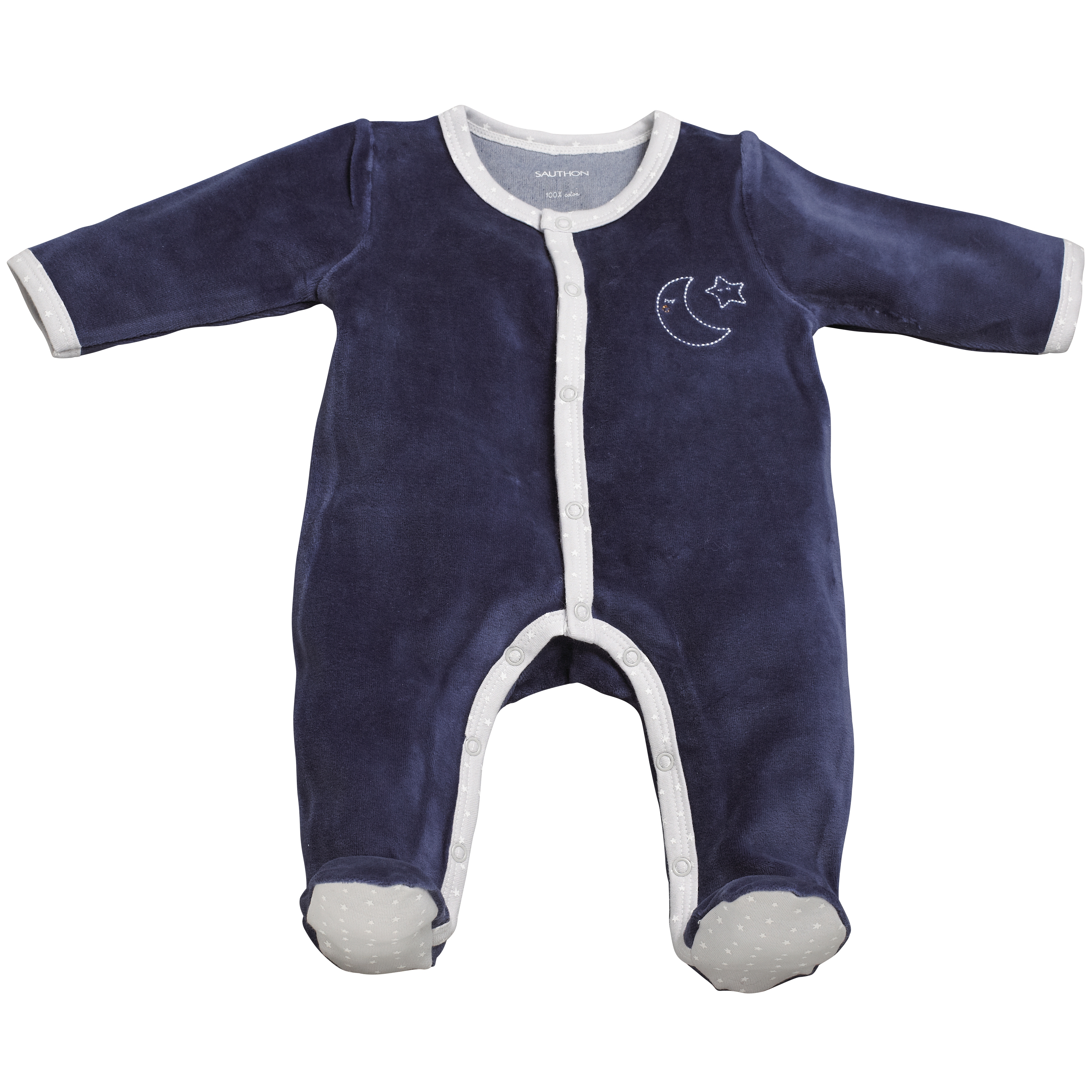 Pyjama bébé bleu naissance Merlin - Made in Bébé