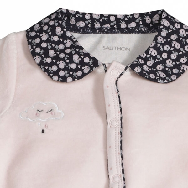 Pyjama bébé rose 1 mois Miss Fleur de Lune