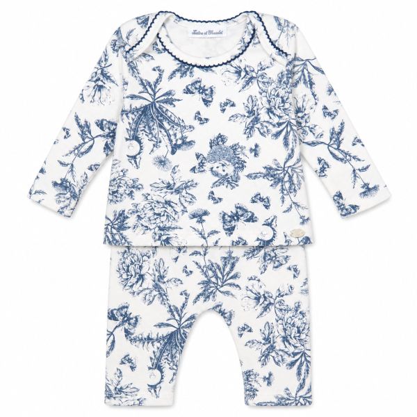 Pyjama bébé deux pièces en Toile de Jouy 18 mois