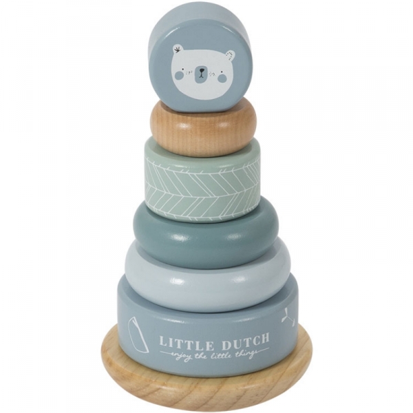 Little Dutch Pyramide En Bois Bleu Made In Bebe Little Dutch Pyramide En Bois Bleu Made In Bebe