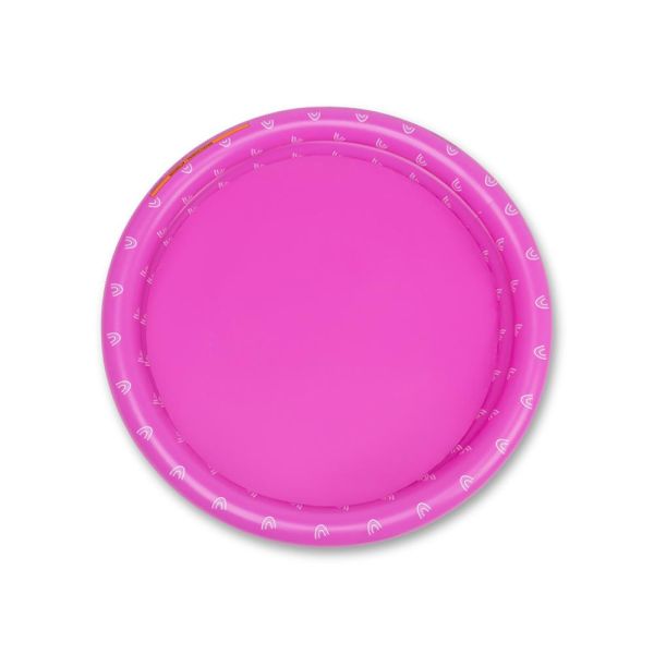 Piscine bébé Ø 100 cm Rose 2 anneaux