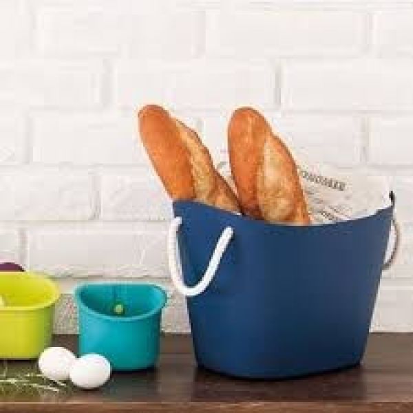 Panier de rangement Balcolore 38 litres - Bleu Marine