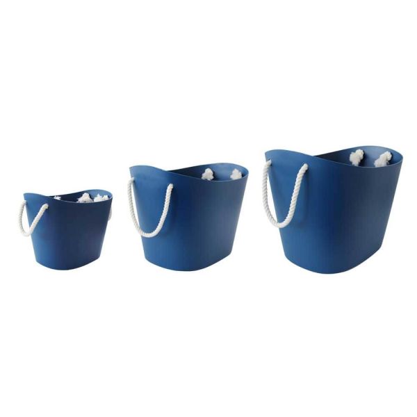 Panier de rangement Balcolore 38 litres - Bleu Marine