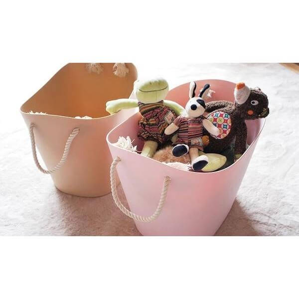 Panier de rangement Balcolore 38 litres - Rose