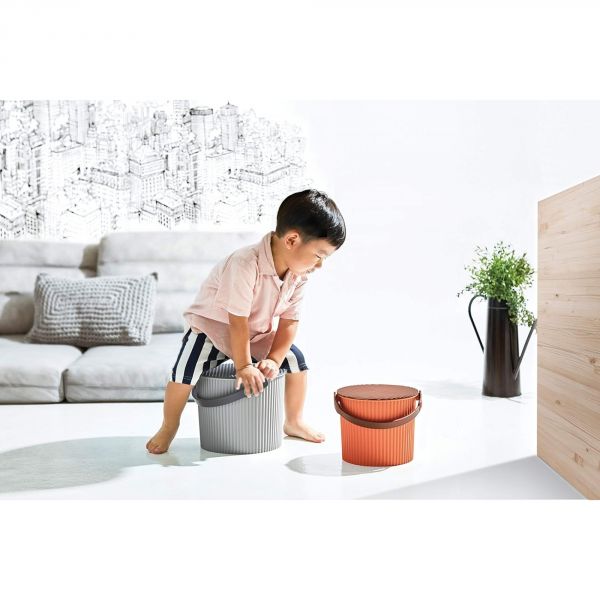 Panier de rangement seau Omni Outil 10 litres Mix gris