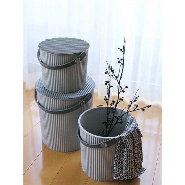 Panier de rangement S seau Omnioutil 8 litres Mix gris