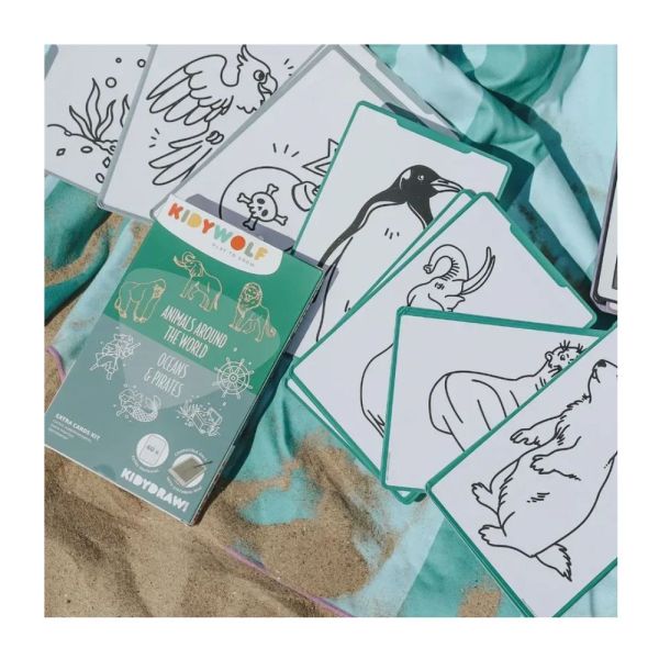 Cartes pour tablette Kidydraw - Mini animaux et pirates