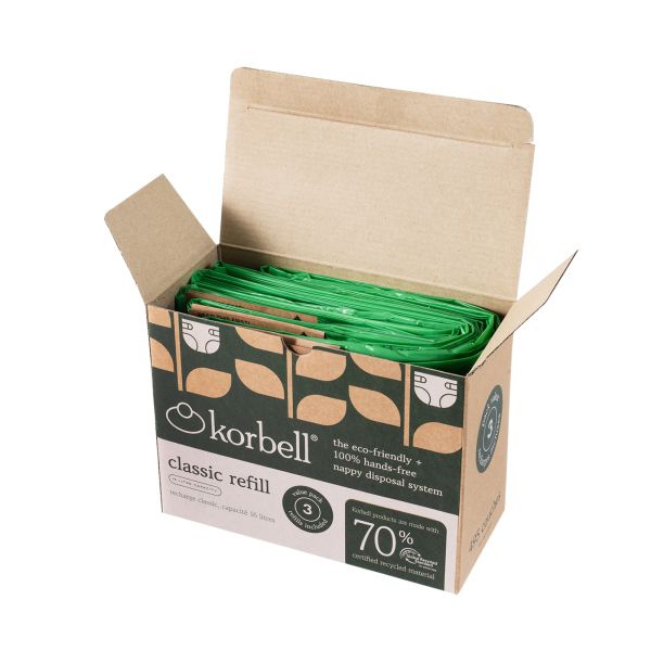 Pack de 3 recharges poubelle à couches 16L