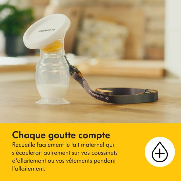 Recueil lait en silicone