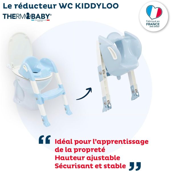 Réducteur de toilette Kiddyloo Fleur bleu