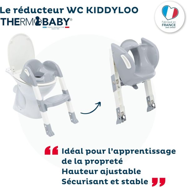 Réducteur de toilette Kiddyloo Gris charme