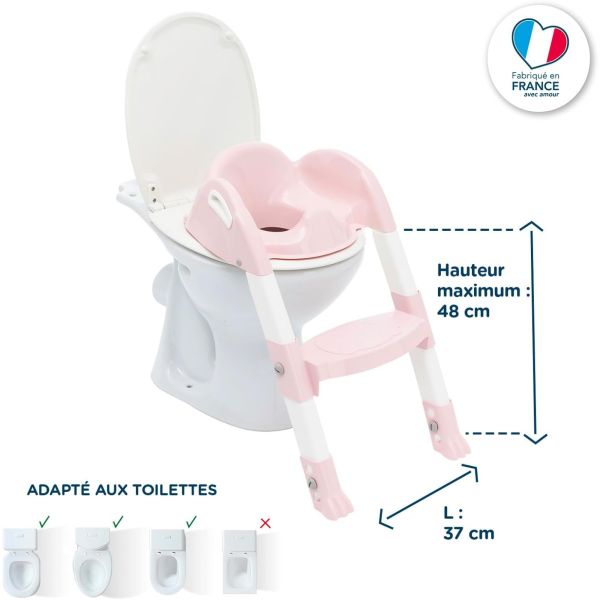 Réducteur de toilette Kiddyloo Rose poudré