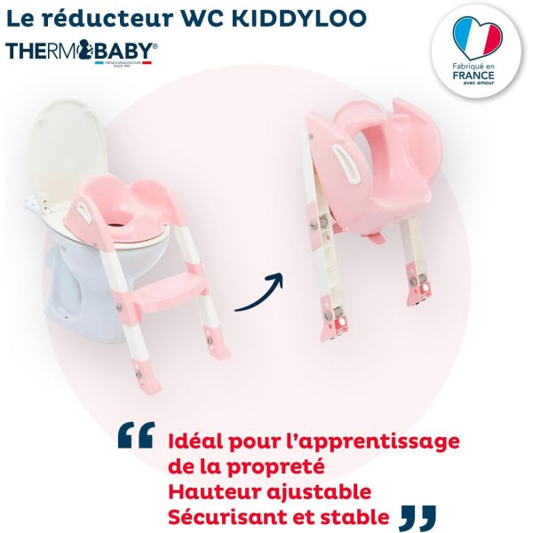 Réducteur de toilette Kiddyloo Rose poudré
